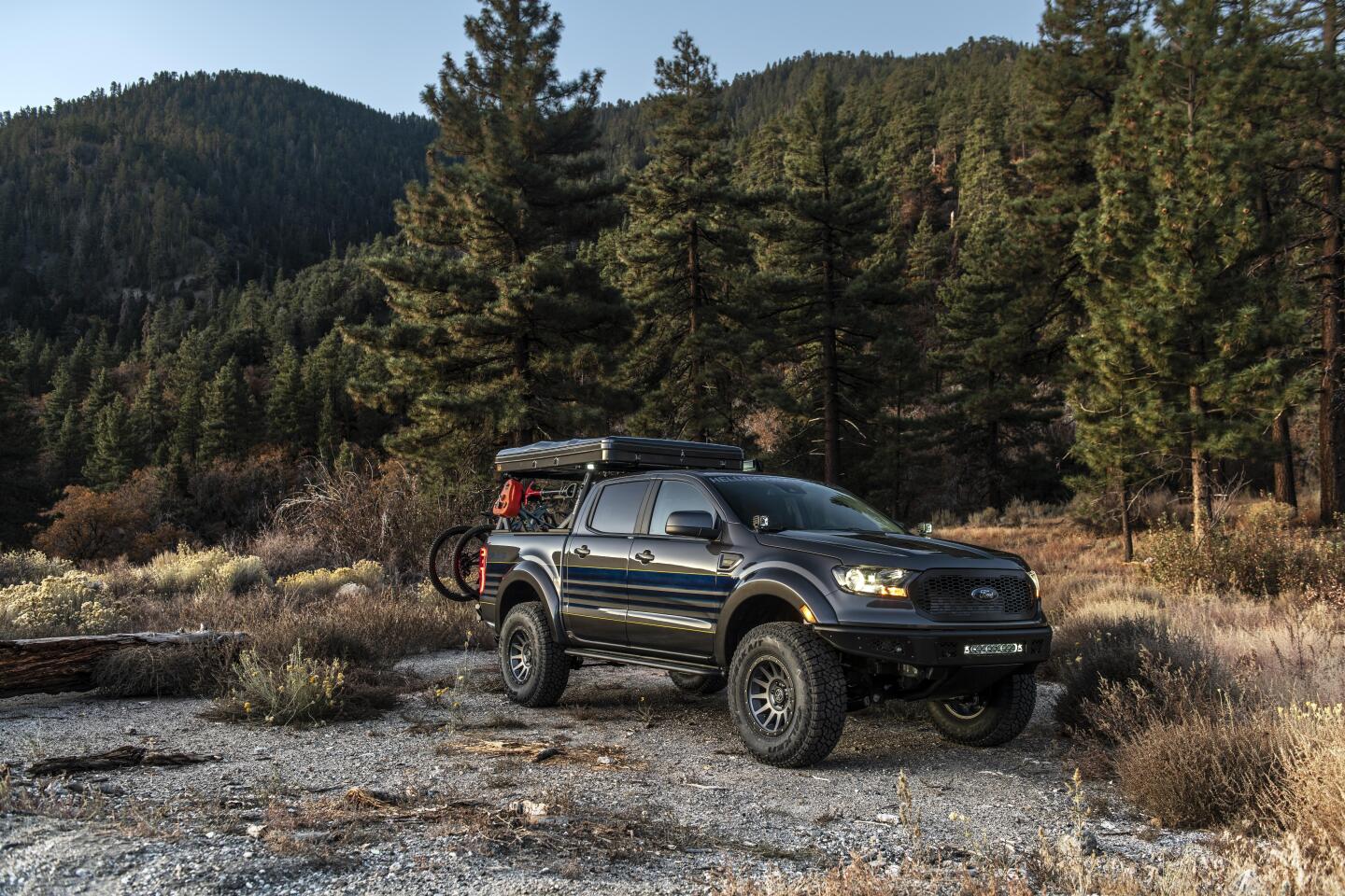 The Hellwig "Attainable Adventure" Ranger clears room for its big 35-in tires with aftermarket fender flares