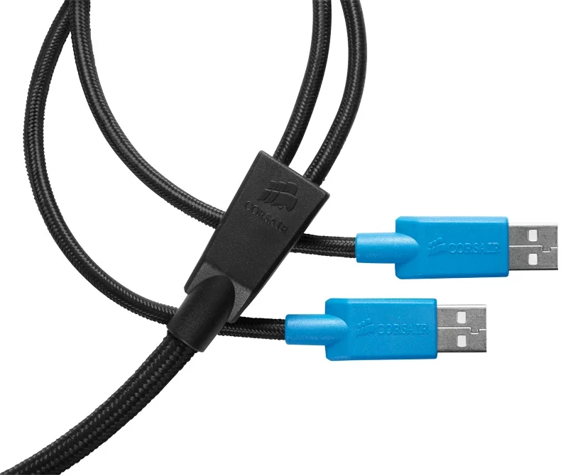 Corsair Vengeance K90 Performance MMO Mechanical Gaming Keyboard - USB jacks