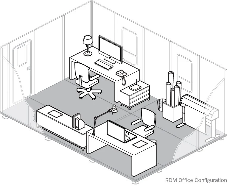 The RDM can serve as clinic, shelter, office