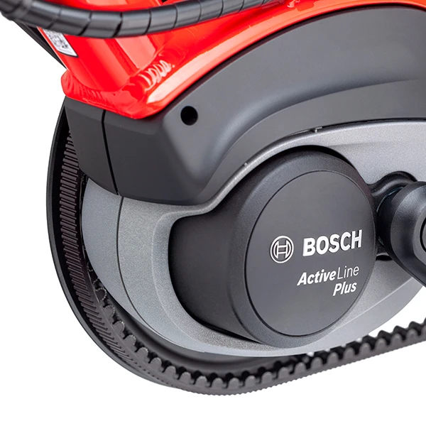 Bosch Active Line motors for the cheaper bikes, with belt drive for the mid-range S8i