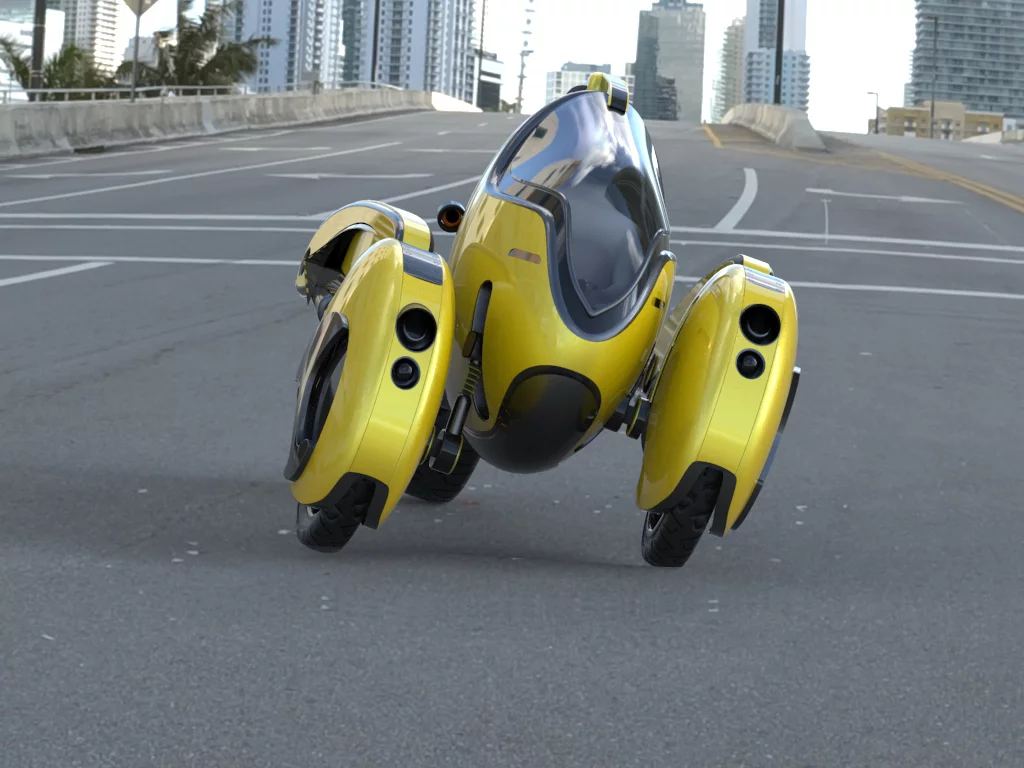 This is a tilt-wheeled design called Nemo