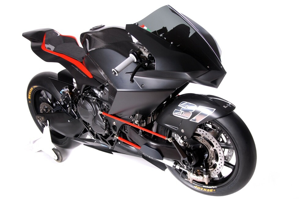 The Vyrus 986 M2 Factory - a hub-center steered racebike aimed squarely at Moto2 competition.
