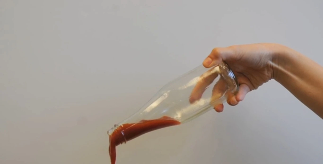 A research group at MIT has developed LiquiGlide, a slippery, non-toxic coating that makes sure every last drop of any condiment flows right out of the bottle