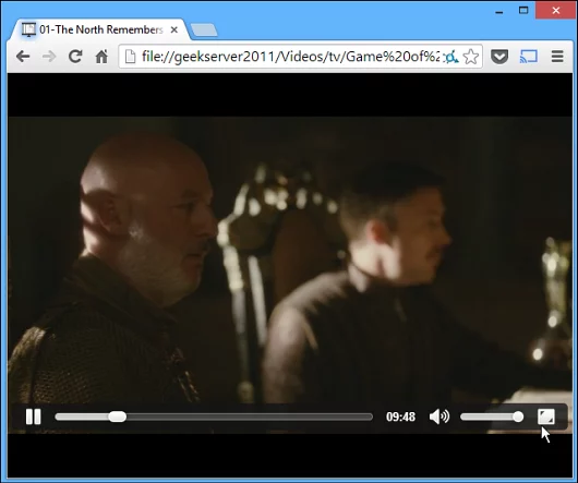 Keep video playing full screen on your TV from the Chrome browser by using Alt+Tab