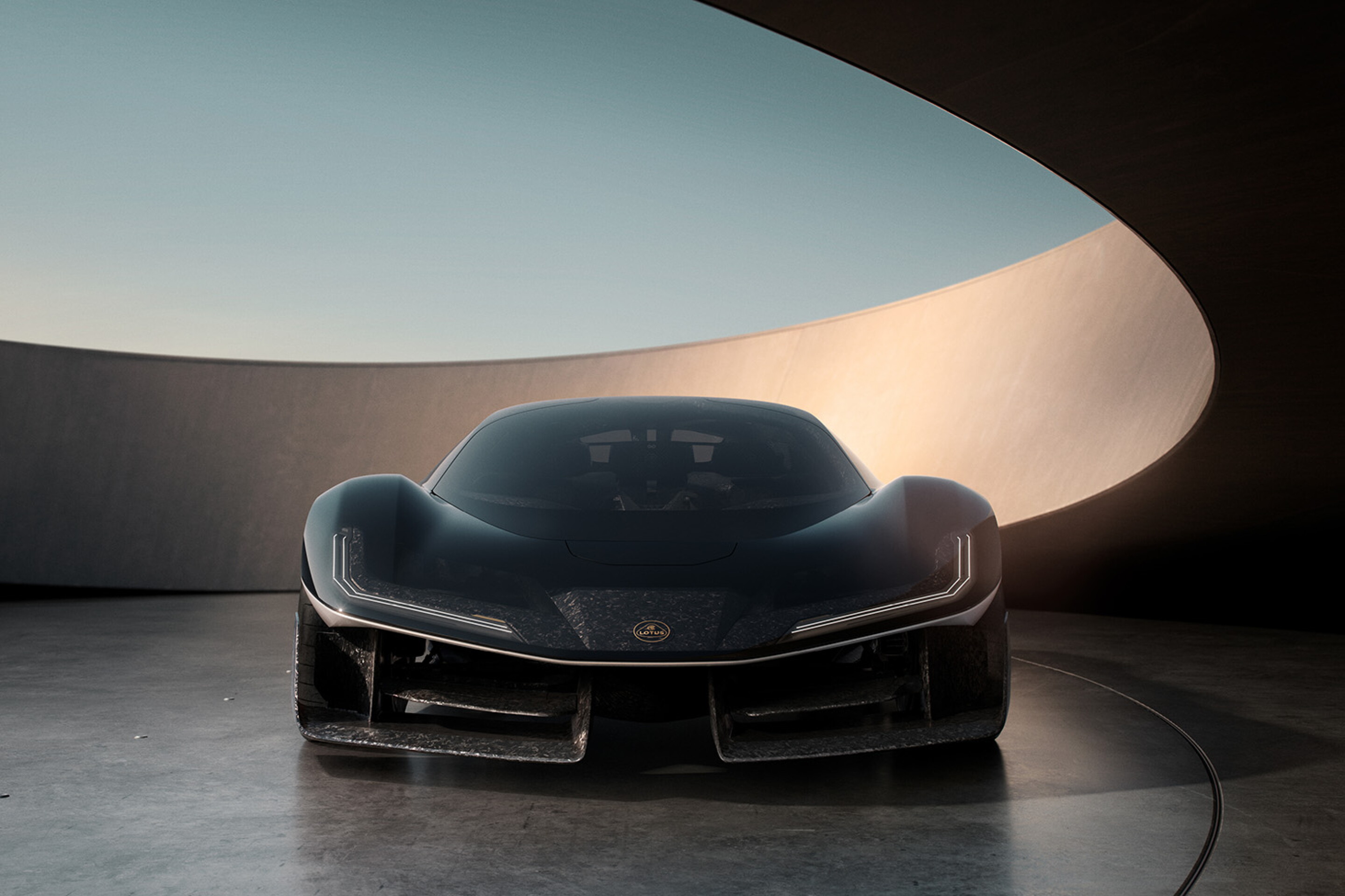 1,000-hp Lotus concept is a sculptural mass of carbon and laser light