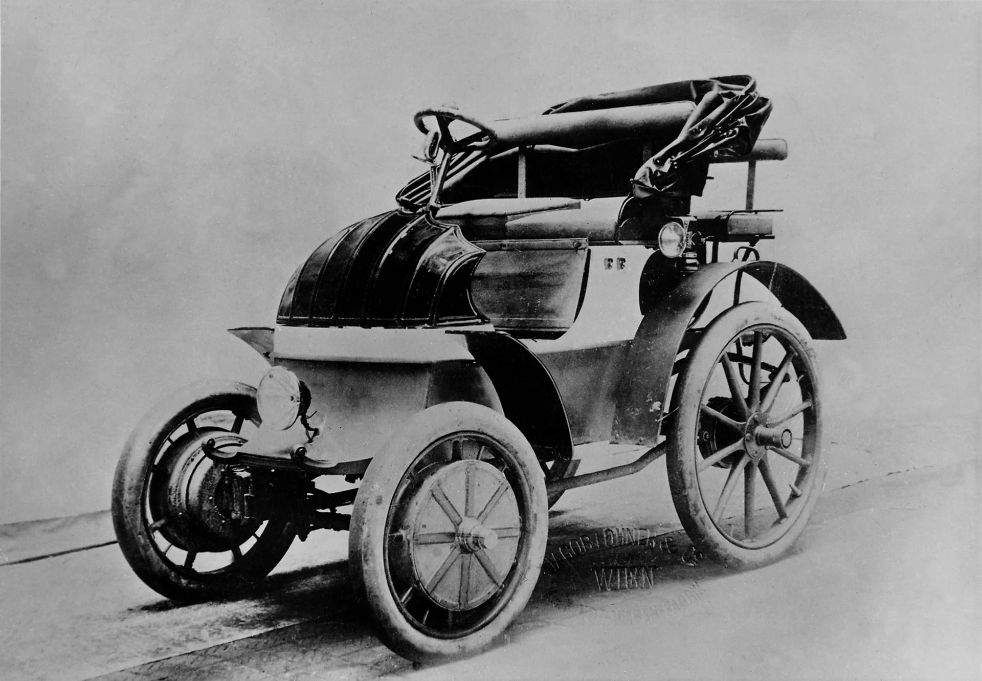 One of the Lohner Porsches