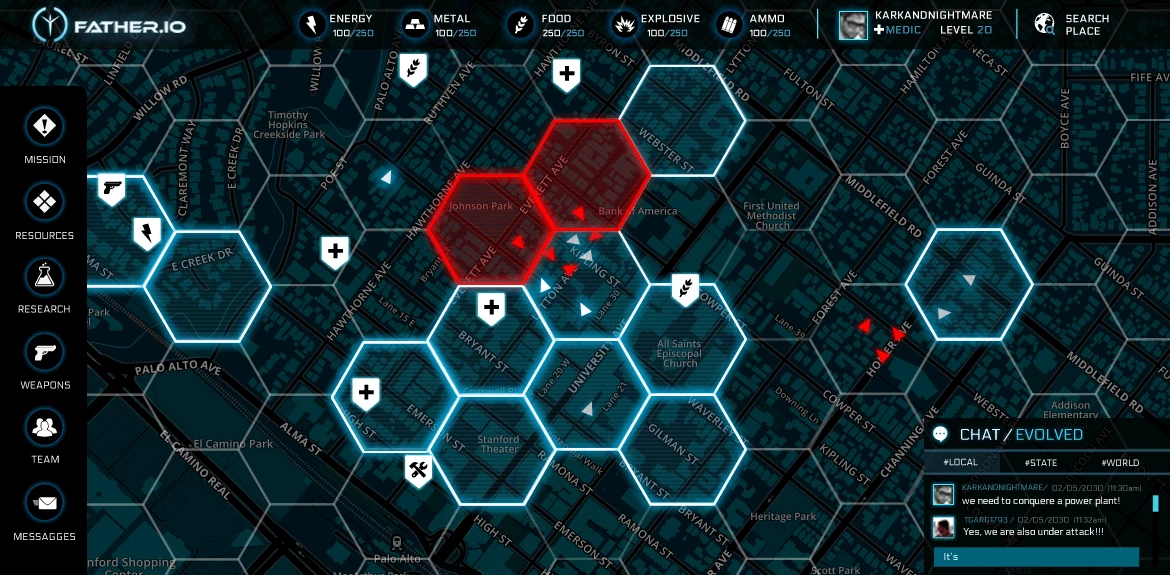 Father.IO has a strategic element that sees you trying to conquer as many territories as possible for your faction