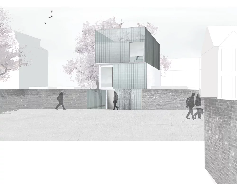 Architectural drawings of Slip House