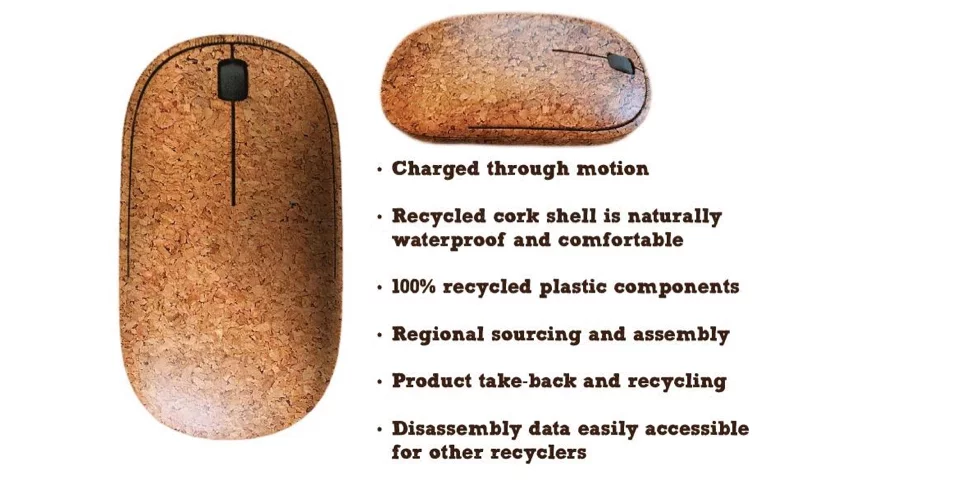 The idea is to turn all the clicks, scrolls and movement into enough power to run Corky the mouse
