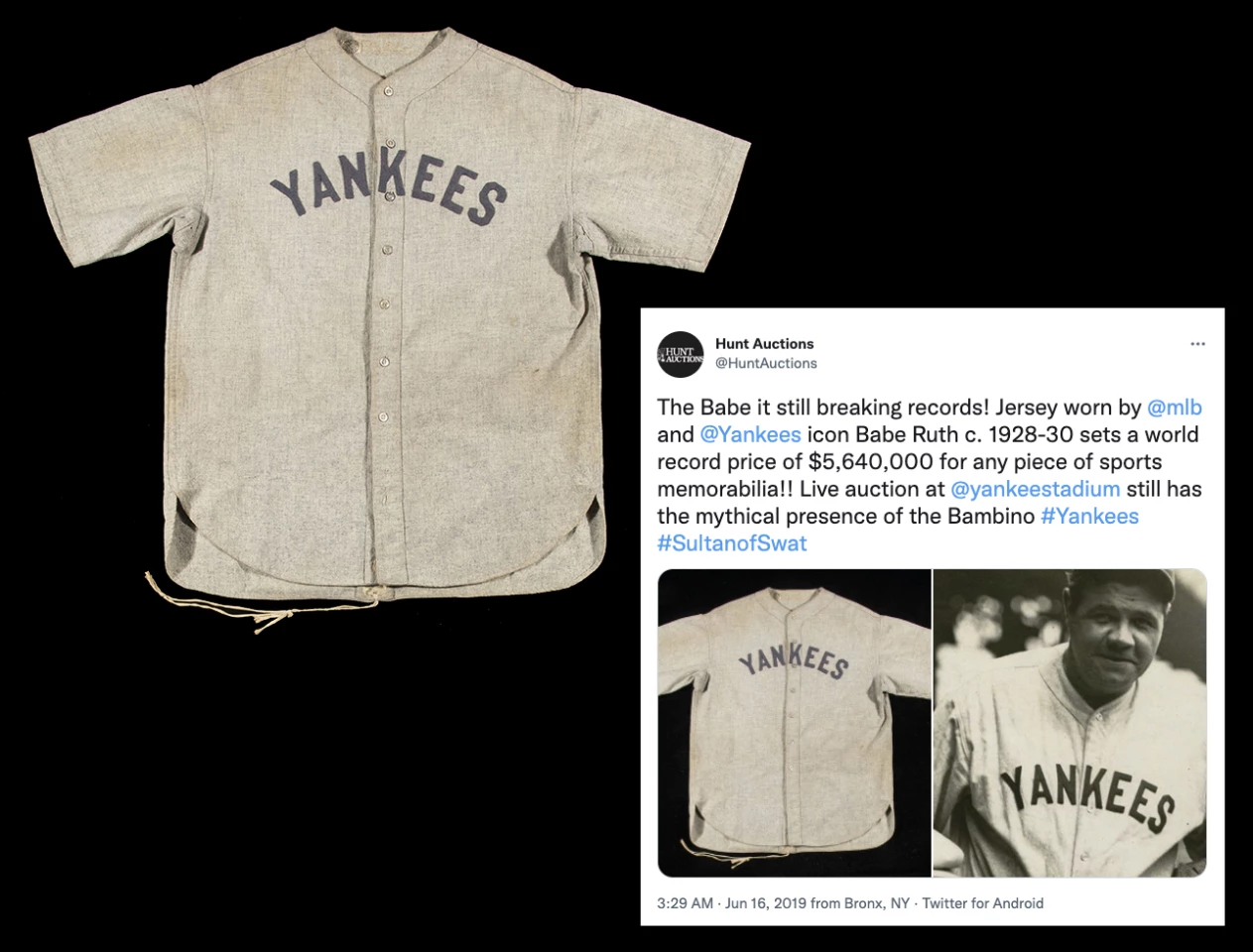 Babe Ruth hasn't played for 85 years and it is hence not surprising that some of his records are beginning to fall. From Time's obituary to him: "He was unforgettable, even when he struck out. His swing whirled him around until his slender legs were twisted beneath him. And the times when his big bat did connect were baseball’s biggest moments. The spell lasted until the Babe had trotted around the base paths, taking mincing steps on his small feet, tipping his cap to the mighty, reverent roar from the stands. Sportwriters knocked themselves out thinking up new names and superlatives for him: The Sultan of Swat, the Bambino, The Colossus of Clout."