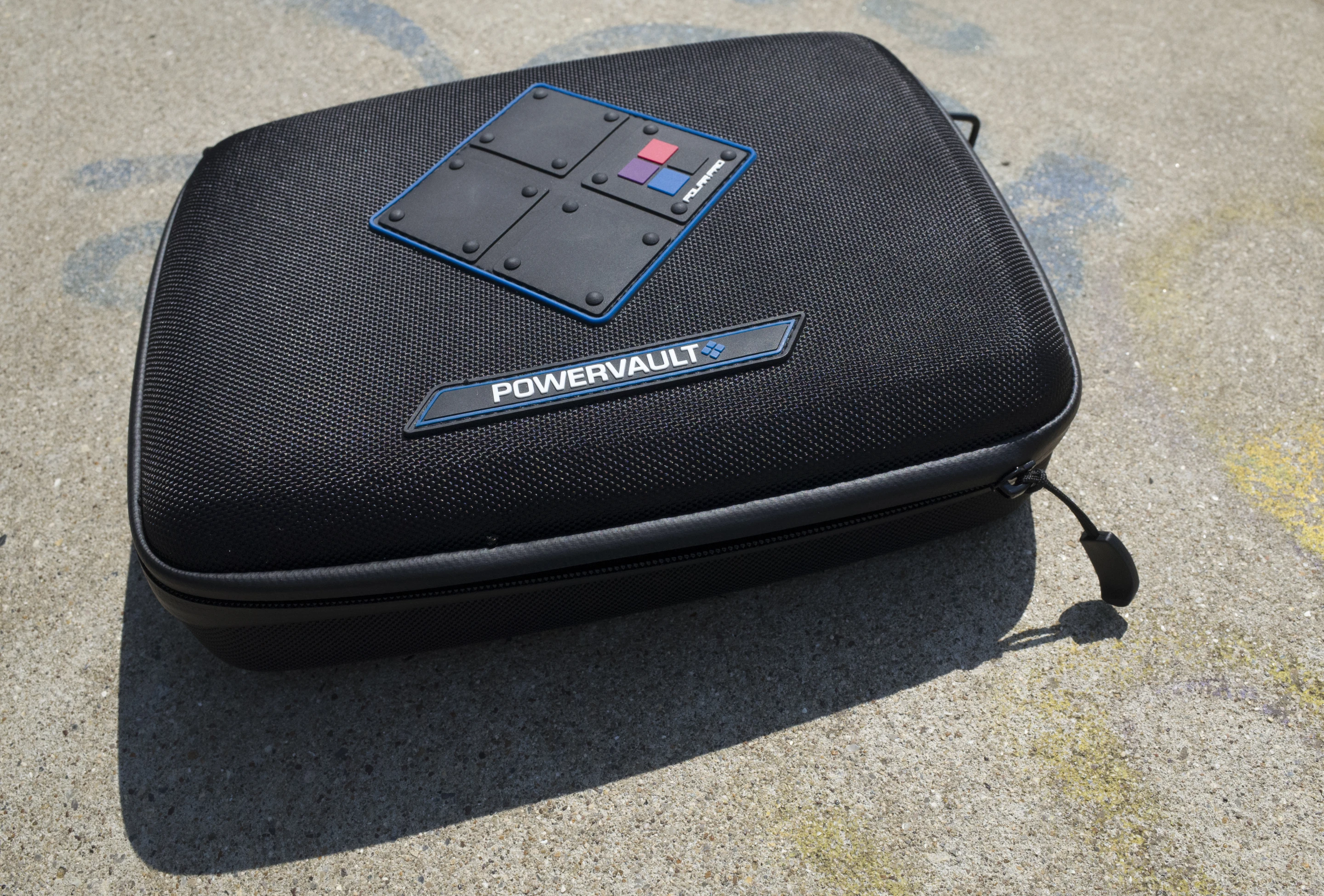 The PolarPro PowerVault offers protection for your camera and accessories with a water resistant ballistic nylon shell and zippers, and a laser-cut padded interior