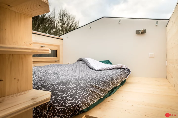 The Stéphanie's standout feature is its sliding roof, which opens up the main bedroom to the elements