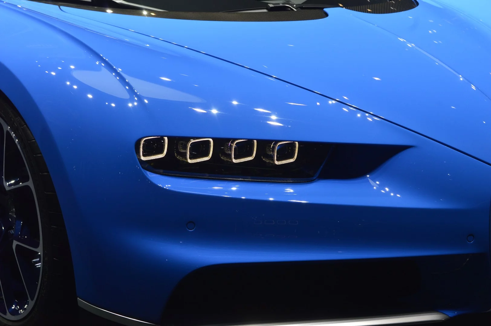 The Bugatti Chiron on display at the Geneva Auto Show