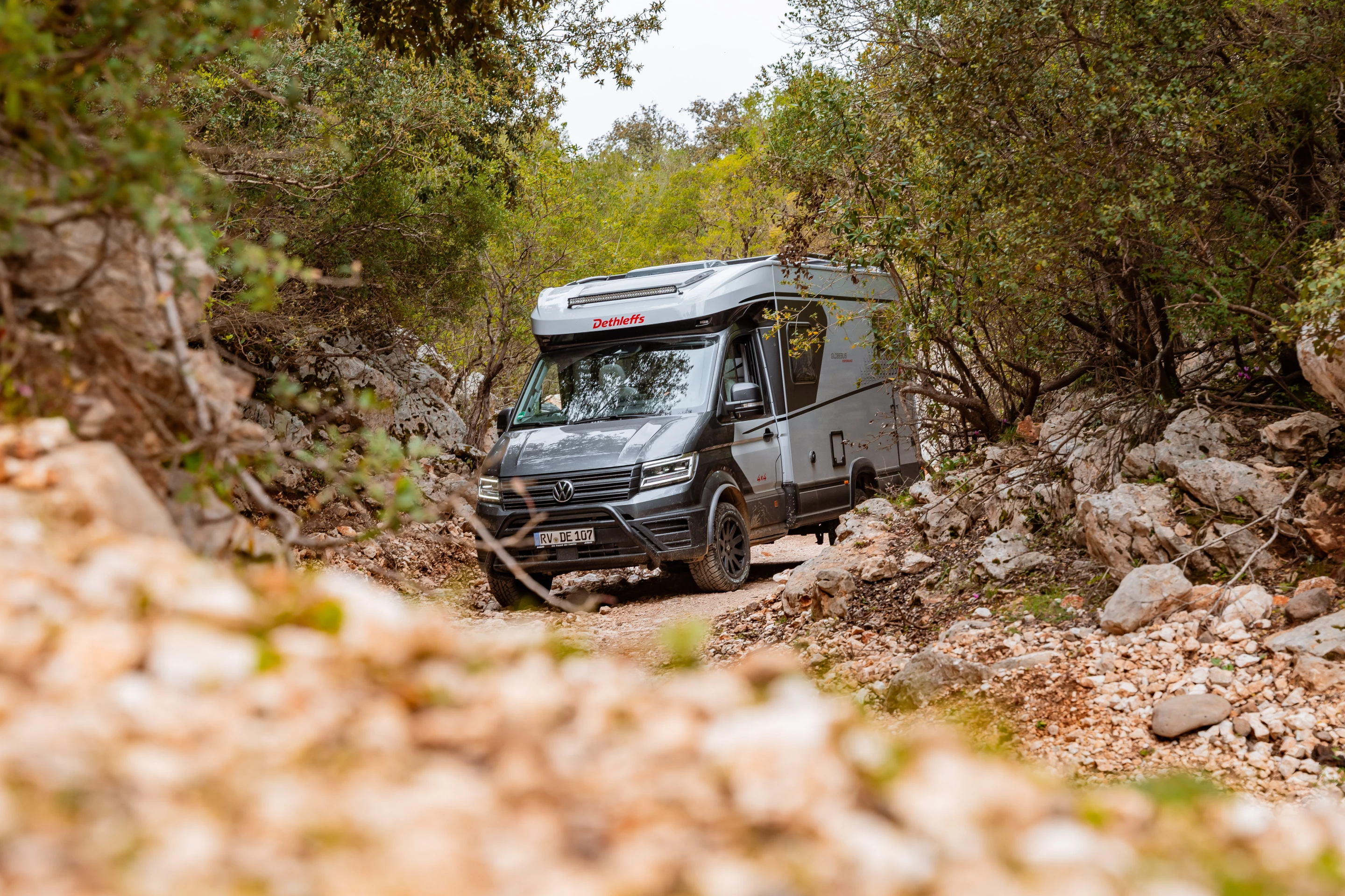 Rolling toward an off-the-beaten path campsite