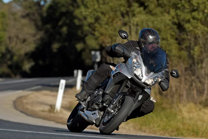 The 2016 Triumph Tiger Sport 1050 is amazingly relaxing to throw through tight twisties and fast sweepers alike