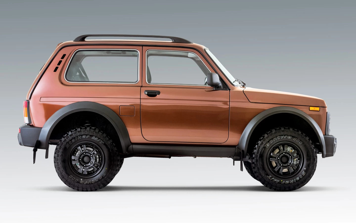 The Bronto is the factory-built off-road-focused version of the Lada 4x4, originally called the Niva