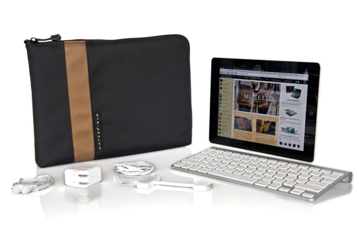 Waterfield Design's iPad Travel Express is a protective carrying case with extra room for various iPad accessories(All photos courtesy SFBags)