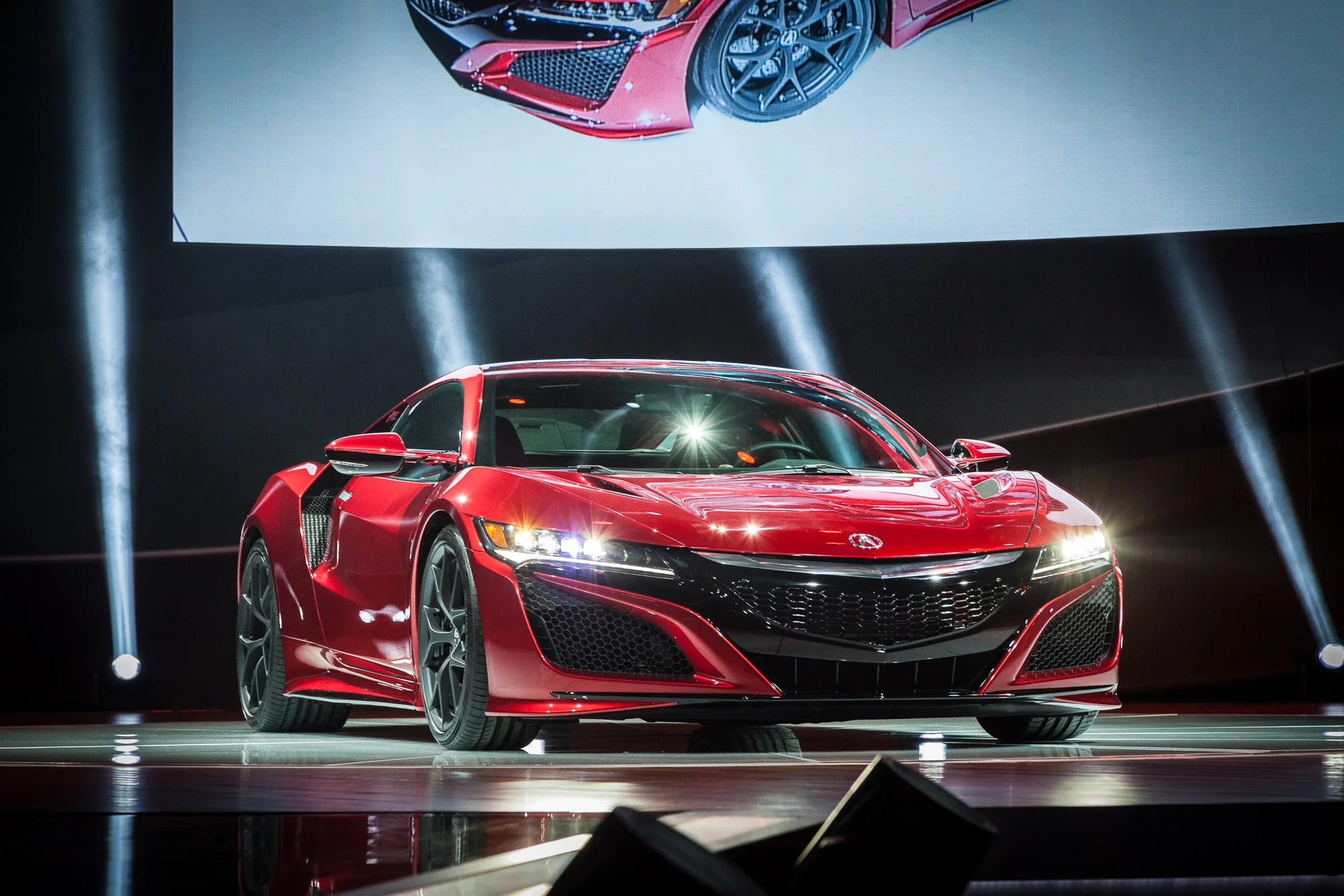 The production spec Acura NSX Version 2.0