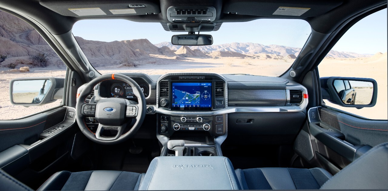 In the Raptor cockpit