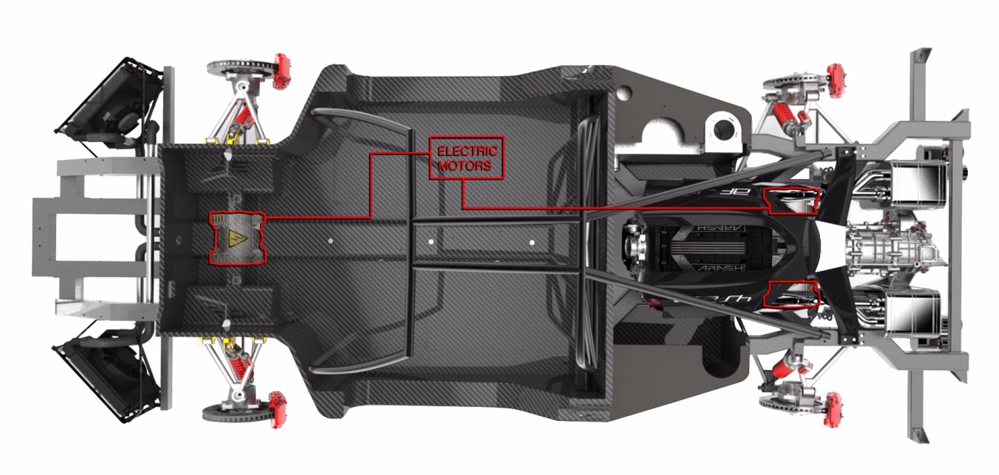 Electric motor layout