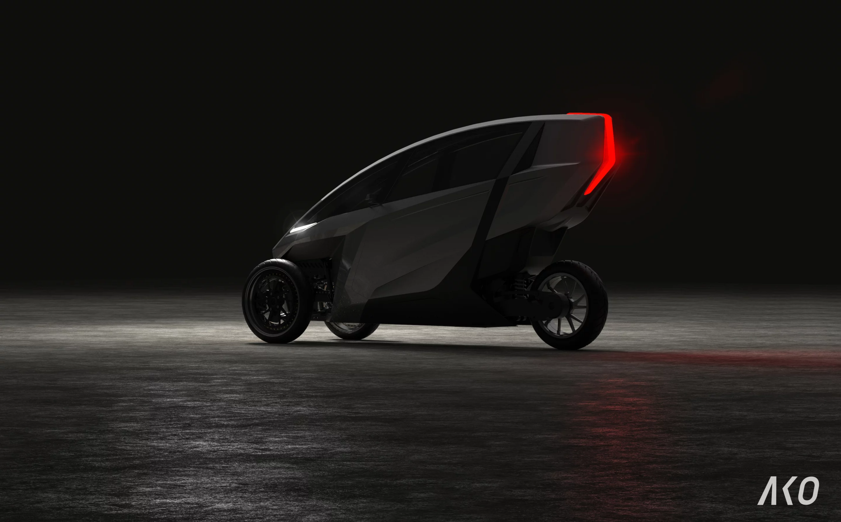 The AKO Trike will have a per charge range of over 300 km