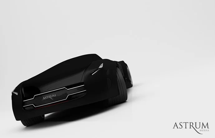 3D rendered in black