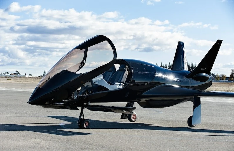 The Valkyrie has an enormous, forward-tilting canopy that provides 320-degree views