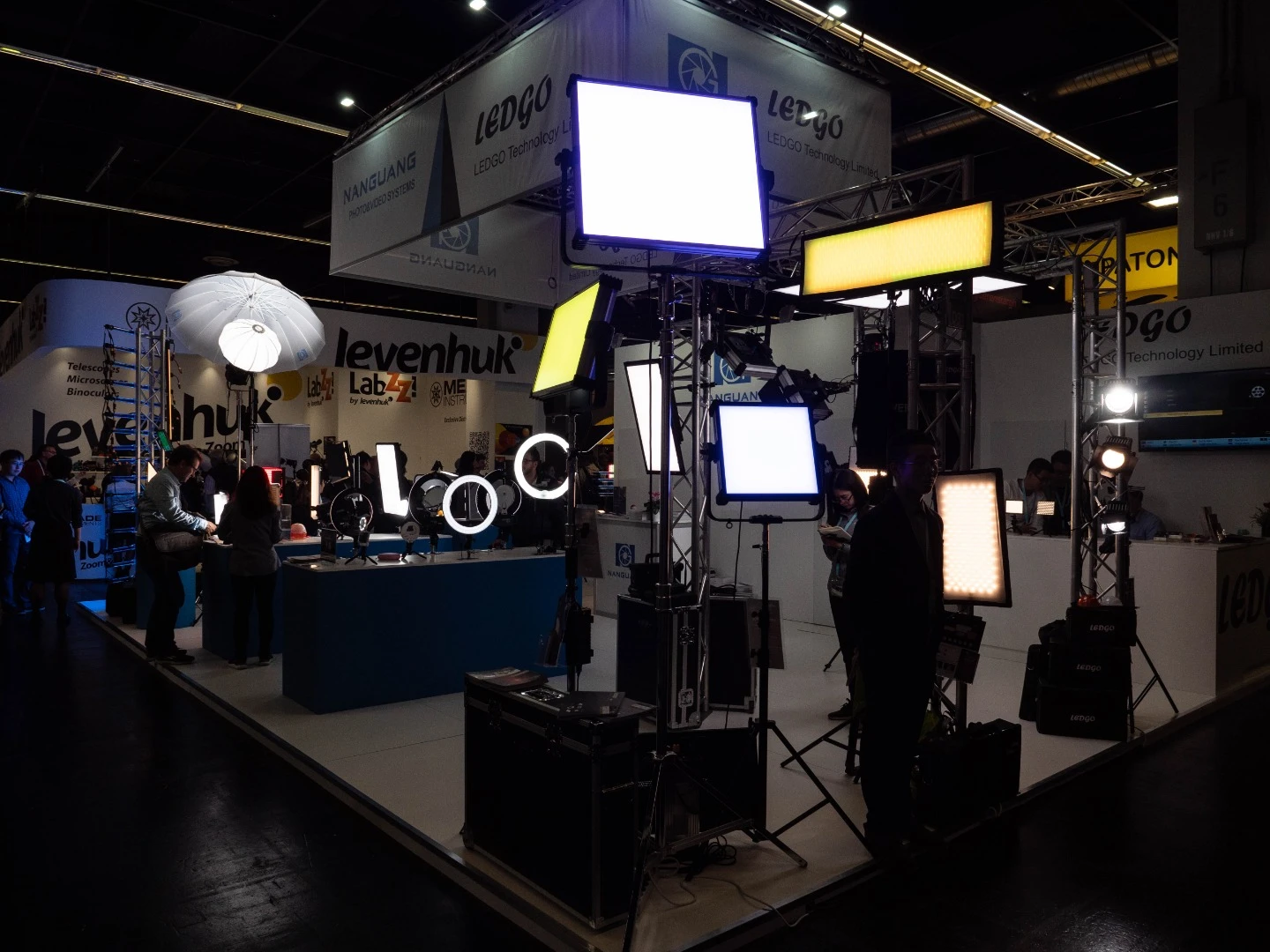 The lighting section might be a little unglamorous, tucked away in the basement, but it's a good reminder that with the right lights, you can make just about any camera look amazing