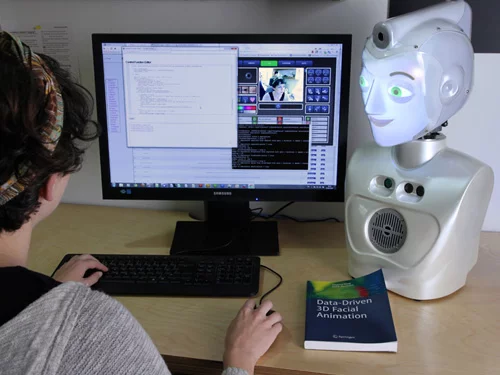 SociBot-Mini can be placed on a desktop