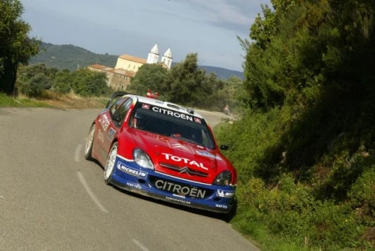 Corsica is a tarmac rally, but Loeb was not entirely without opposition - Stephane Sarrazin is a former F1 driver but was left far behind by Loeb's superb form.