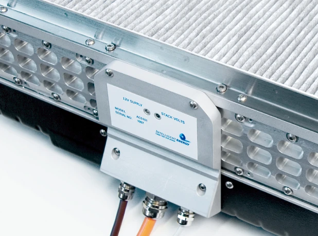The Intelligent Energy developed fuel cell used in the Burgman FC