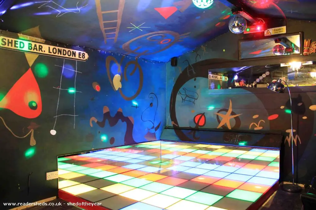 The Party Shed is a mini-nightclub in a back garden