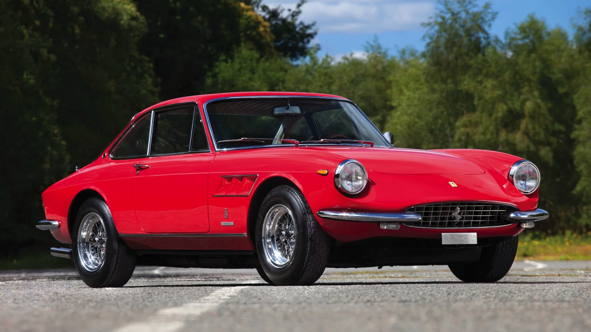 This1968 Ferrari 330 GTC by Pininfarinais estimated to sell for between $750,000and$900,000http://www.rmauctions.com/mo15/monterey/lots/1968-ferrari-330-gtc-by-pininfarina/1076417