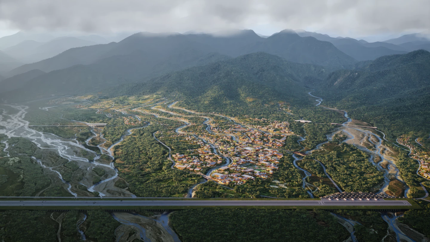 Gelephu Mindfulness City will measure over 1,000 sq km (386 sq miles)