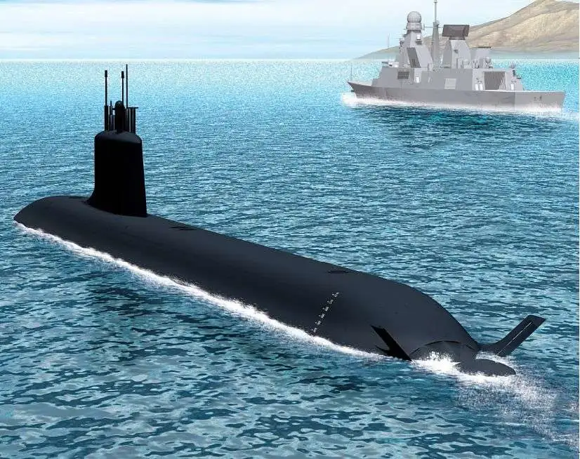 Rendering of Suffren running on the surface