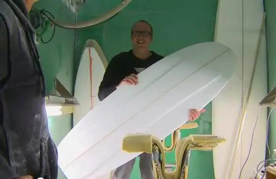 Signal's marketing director Marc Wierenga poses with the work in progress