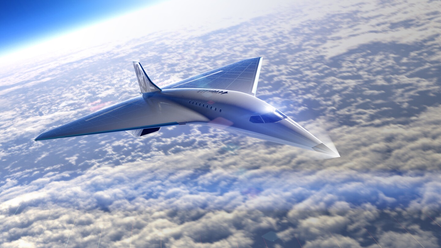 Virgin Galactic's supersonic passenger jet concept has a delta-wing design