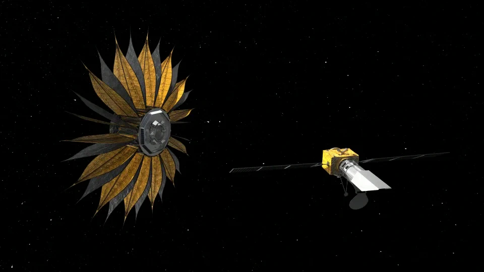Starshade unfolding (Image: NASA)