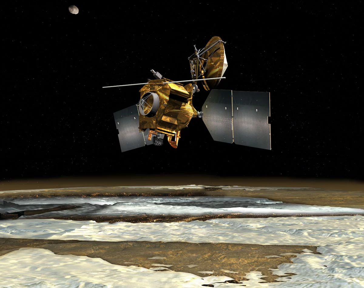 Artist's concept of the Mars Reconnaissance Orbiter (Image: NASA)