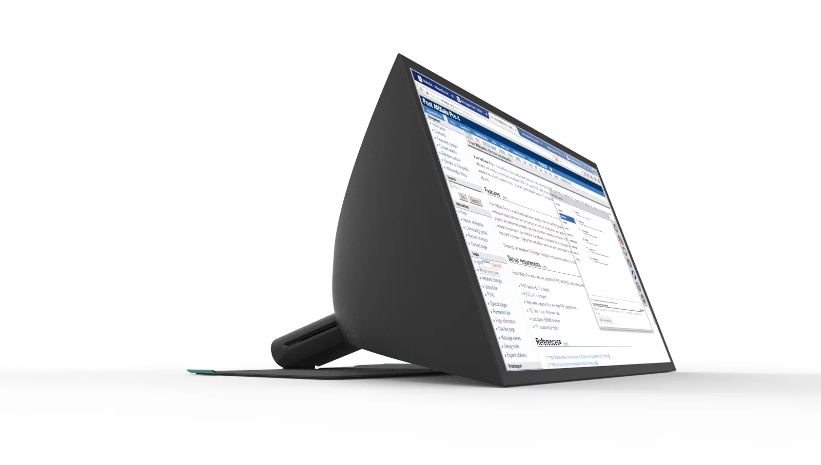 The SPUD promises ultra-sharp images made by rear projection on a vinyl-composite screen