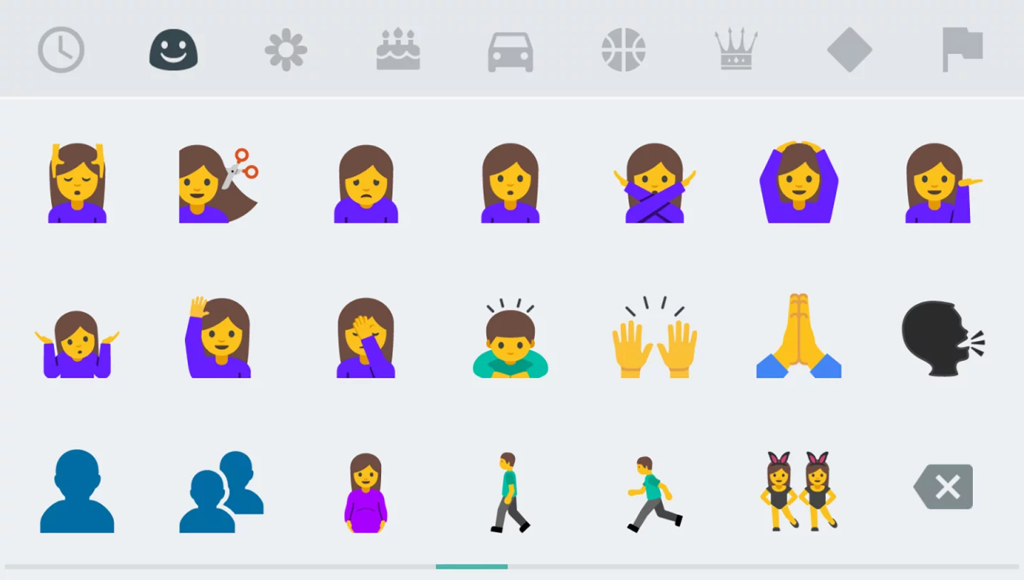 The addition of 72 new emoji takes the total in Android to more than 1,500