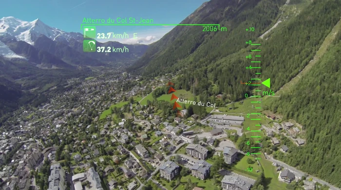 Information provided to SeeThru for para-gliders