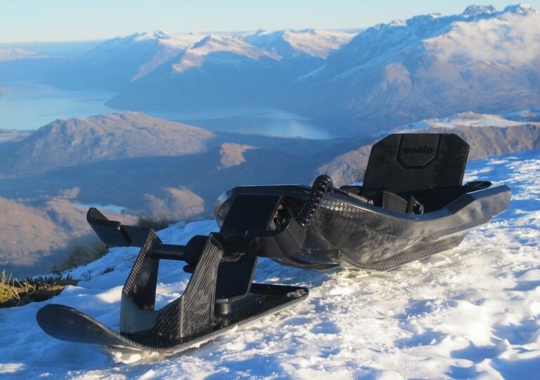The Snolo Stealth-X is a high-tech sled for adults