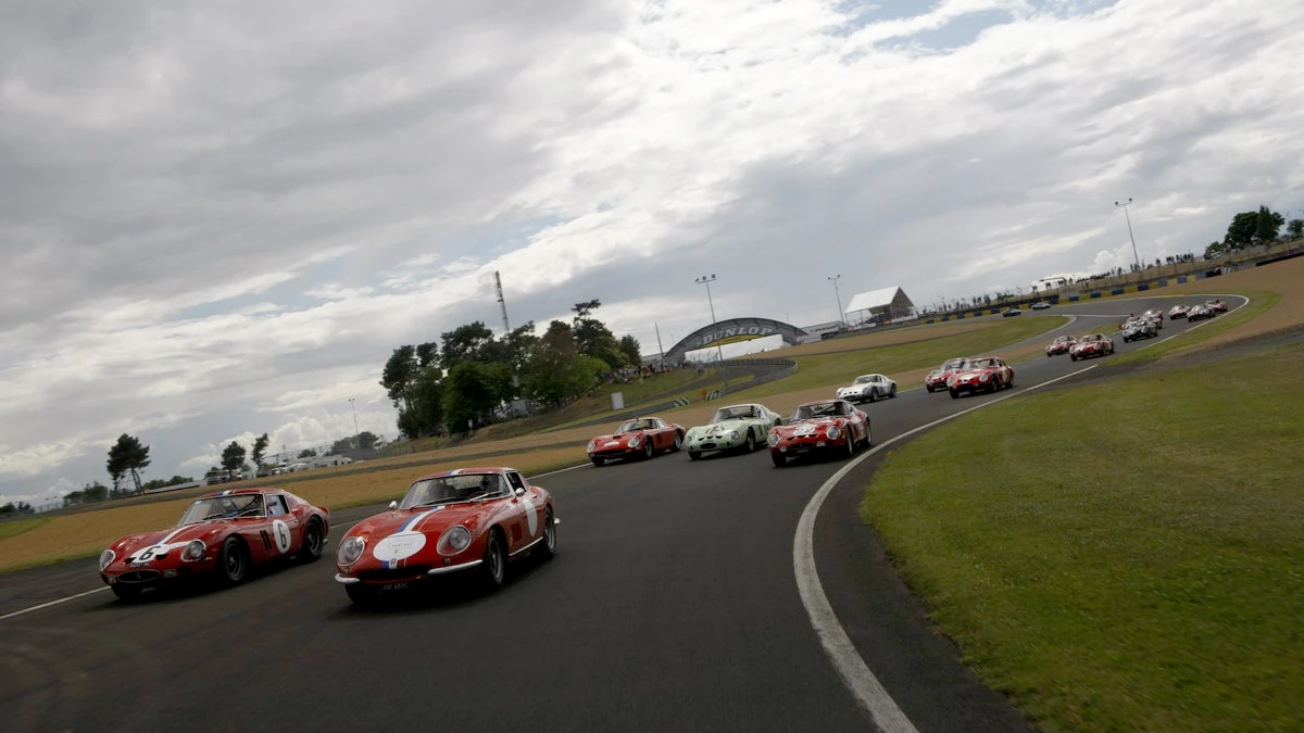 A king's ransom of Ferraris (including 20 Ferrari 250s, four Californias and four GTOs) recently assembled for a rally called “Le 250 Tornano a Casa”, with the final destination being Maranello. This pic was snapped at the 2014 Le Mans Classic. Image: Ferrari