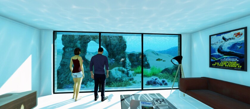 Undersurface cabins could provide views straight out to sea, the type of rare experience you'd otherwise expect only from a high-priced hotel or resort