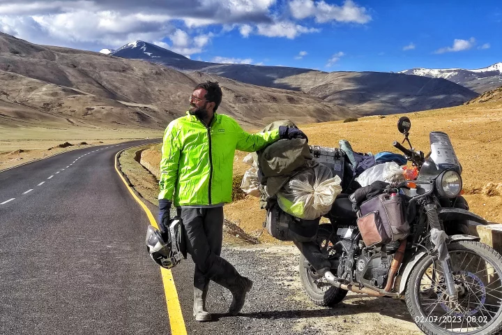 Venkata Karthik Tupili rode his motorcycle more than 87,000 miles around his home country for more than a year to set the Guinness World Record