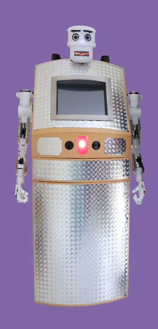 The BlessU-2 robot features two arms and a head