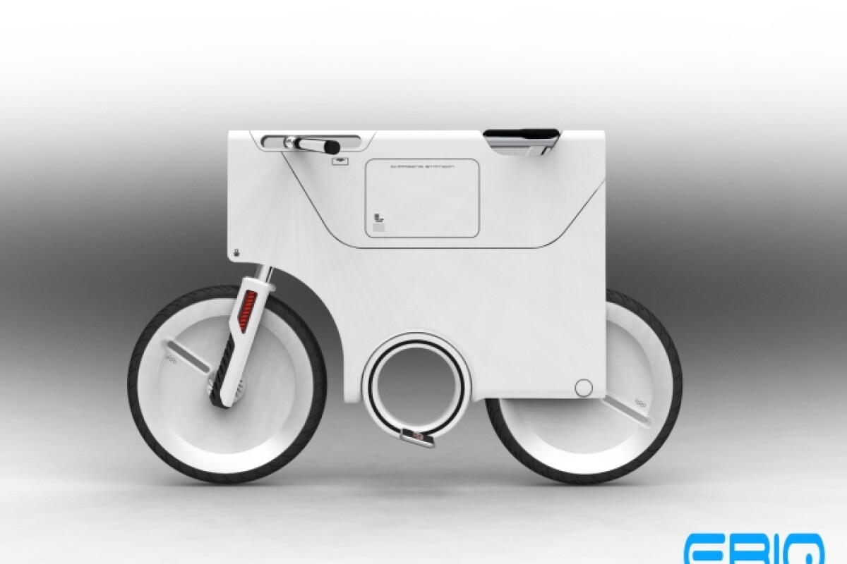 The Electric Bike Version 2 also features a compartment for storing and charging mobile phones, notebooks or MP3 players