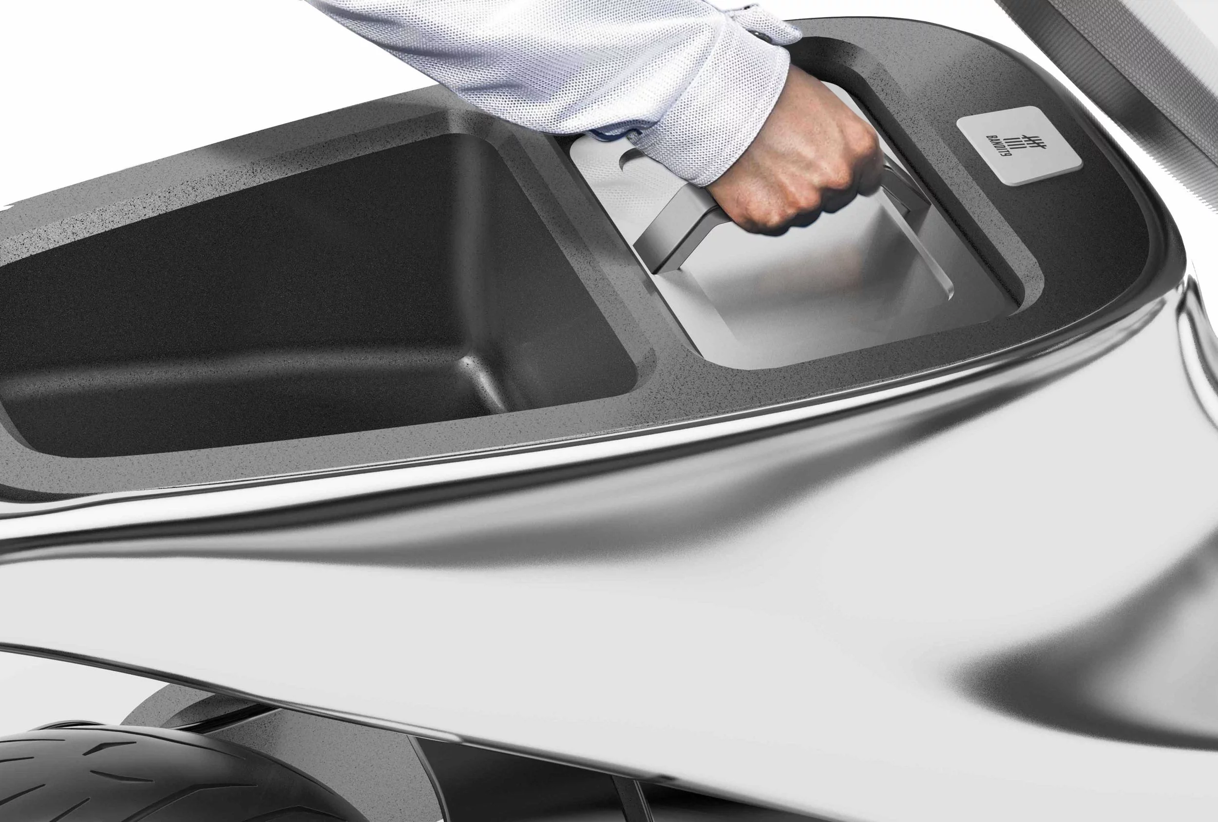 The Nano e-scooter has a removable battery