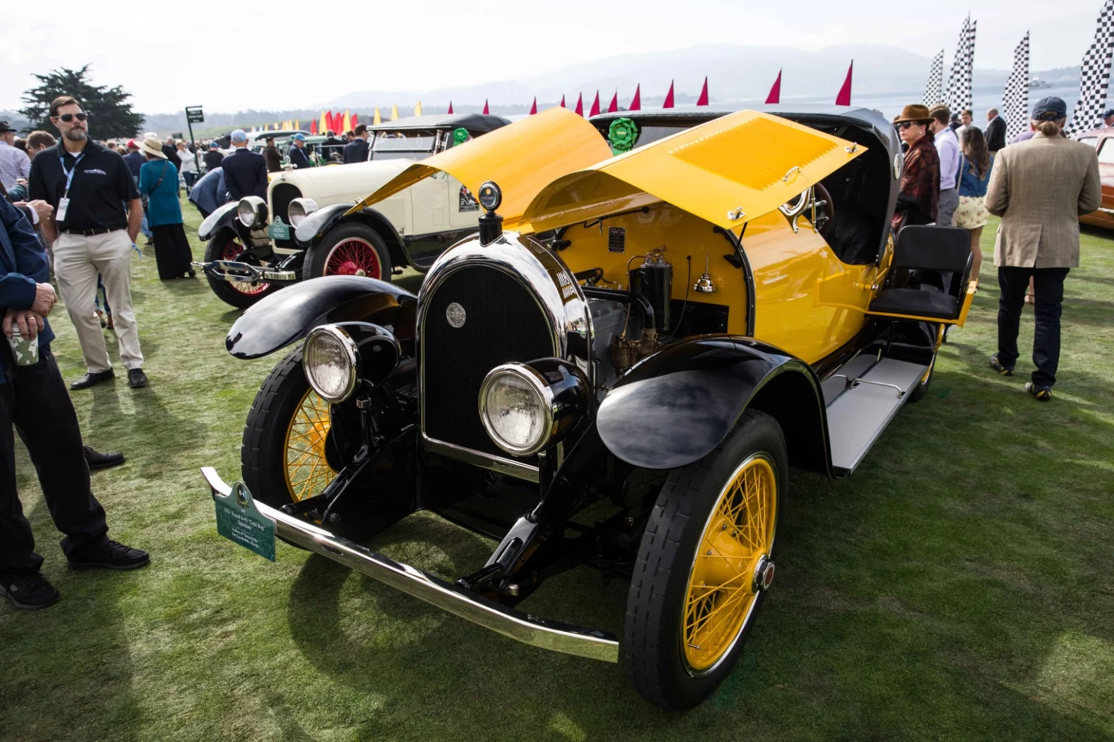 First in Class B (Vintage Era Sporting) was this 1921 Kissel 6-45 “Gold Bug” Speedster, owned by Andrew & Tanya Heller, Fort Lauderdale, Florida